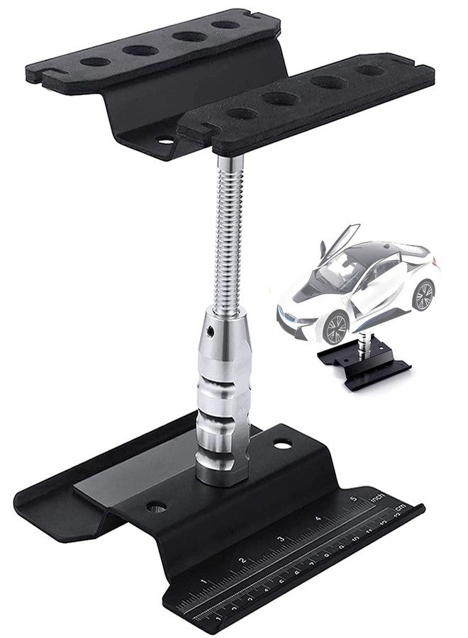 Buddy RC RC Hobby Car Workstation Work Stand Aluminum Repair Workstation 360 Degree Rotation Lift Or Lower with Screw Tray for 1/8 1/10 1/12 Scale RC Trucks Buggy (Black) - Image 1